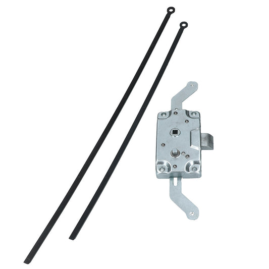 Cargo door lock mechanism with locking rods right front /left rear