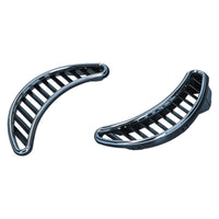 Quarter grilles Black/Stainless, chromed