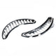 Quarter grilles chrome (pair)