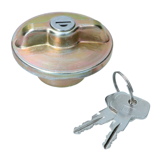 Fuel cap with lock, 1/4 turn