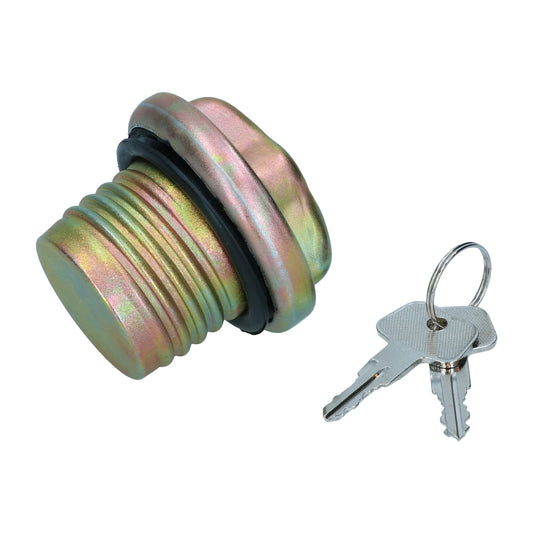 Fuel cap with keys, Screw fitment Beetle 01/72- Karmann Ghia 09/71- Type 3 01/72-