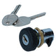 Glove box lock, with keys