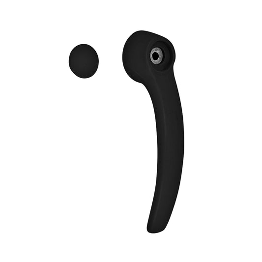 Inner sliding door handle with cap - Black