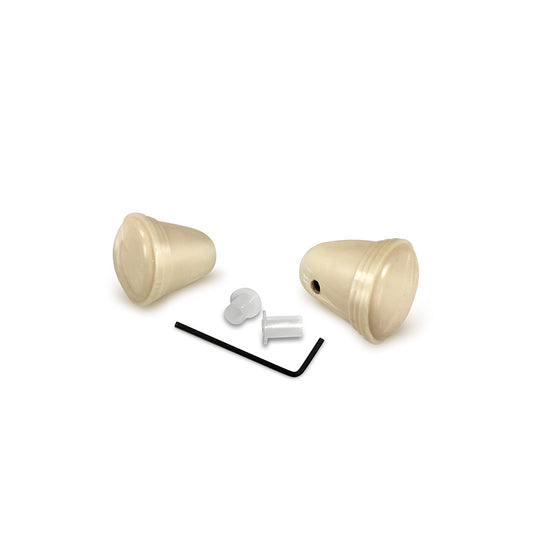 Radio knob set Ivory