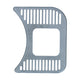 Dashgrille gauge holder right, for fuel gauge