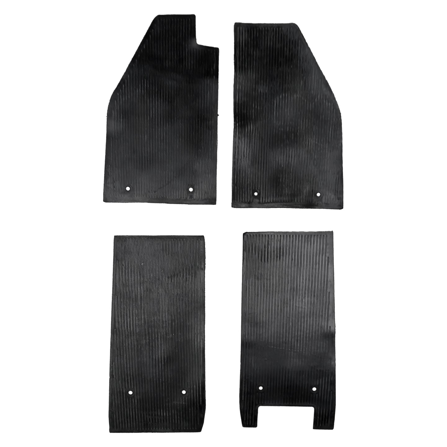 Floormatset rubber, black