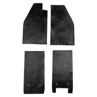 Floormatset rubber, black