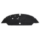 Front rubber floor mat (black)