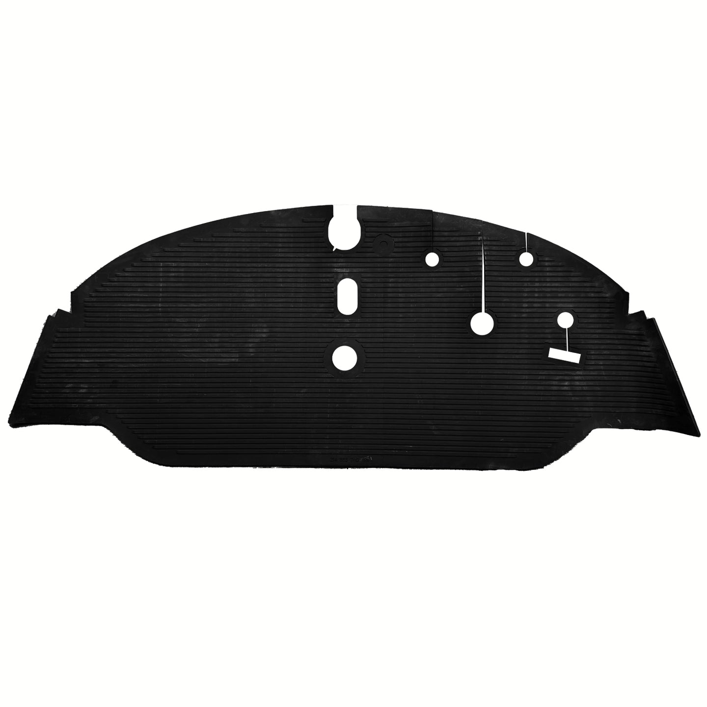 Front rubber floor mat RHD (black)