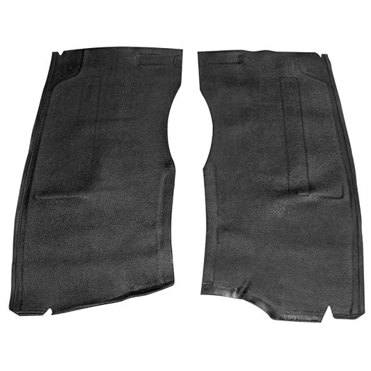 Front rubber seat mats (black)