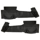 Rubber mats seat stand walkthrough (without bulkhead behind seat) black
