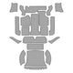 Carpet kit, Karmann Ghia, black