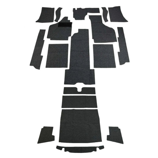 Carpet kit, Karmann Ghia convertible, black