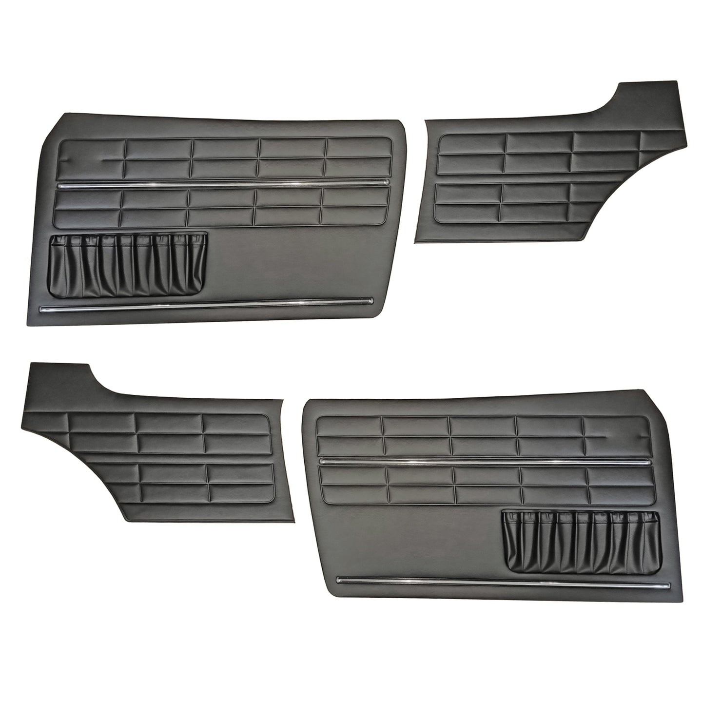 Doorpanel set, black