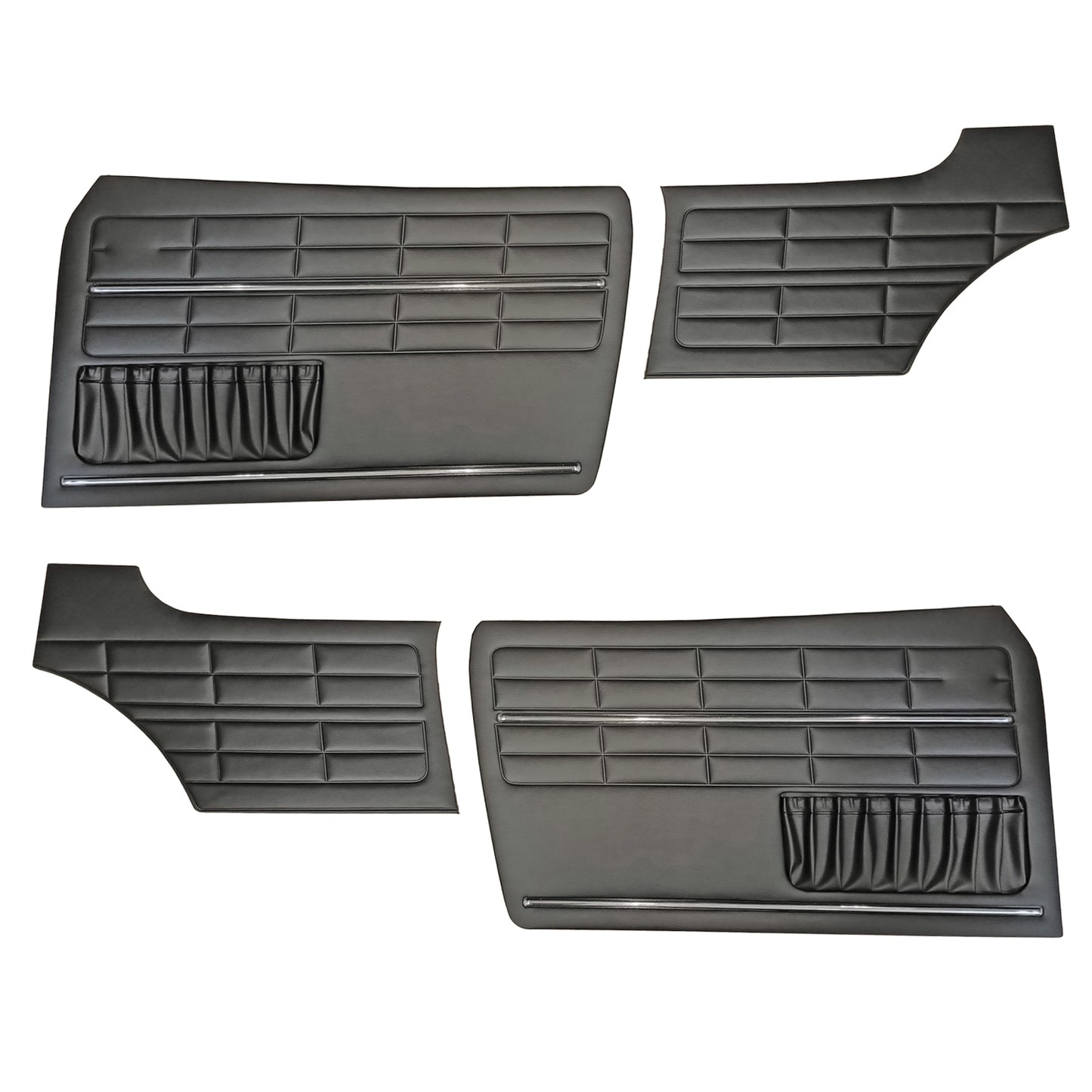 Doorpanel set, black