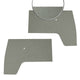 Front door panels, grey, as pair