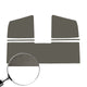 Roof panels set, single cab, grey