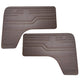 Door panels front, brown, z-lines