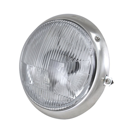 Headlight, left, European (L.H.D.) Hella