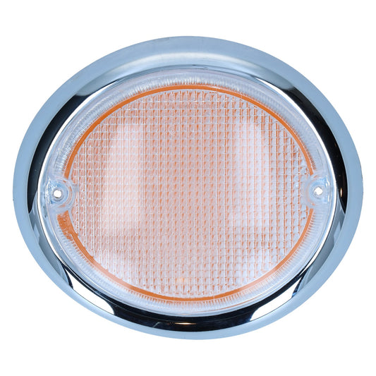 Turnsignal lens, left, clear/orange  with E-marking