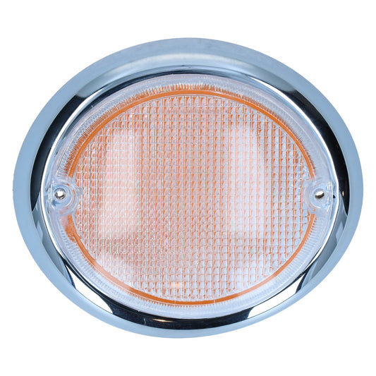 Turnsignal lens, right, clear/orange  with E-marking