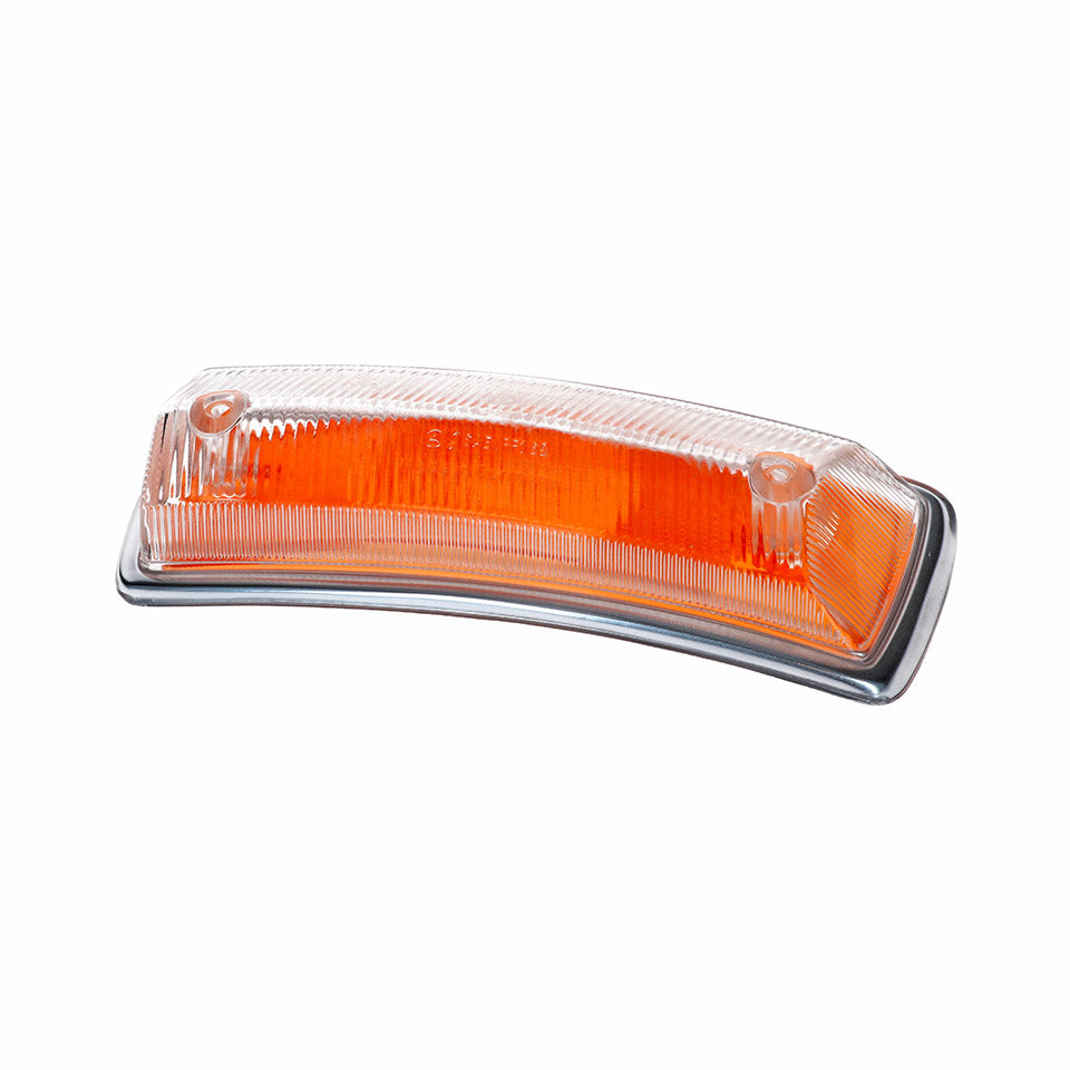 Turnsignal lens left - clear/orange with E-marking