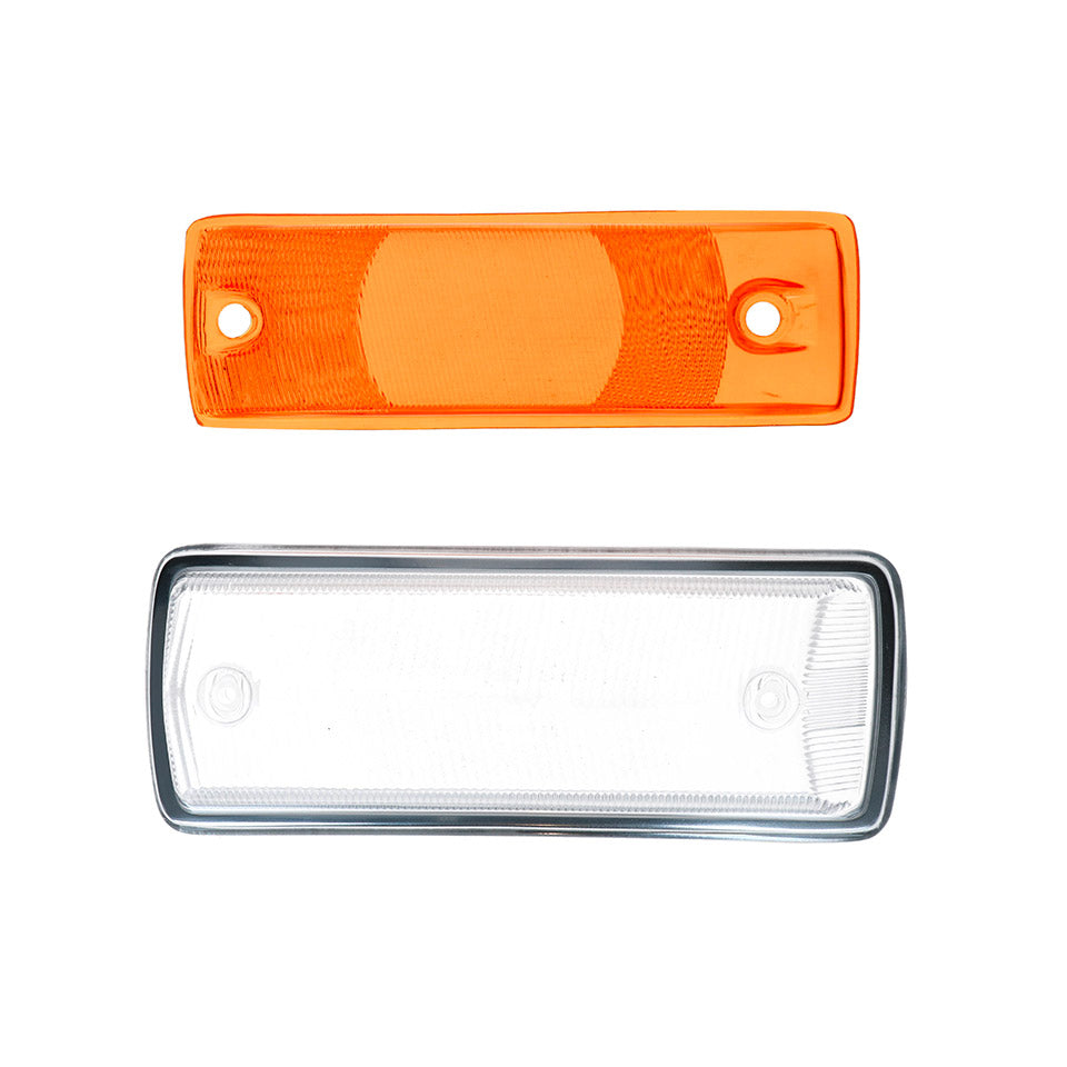 Turnsignal lens left - clear/orange with E-marking