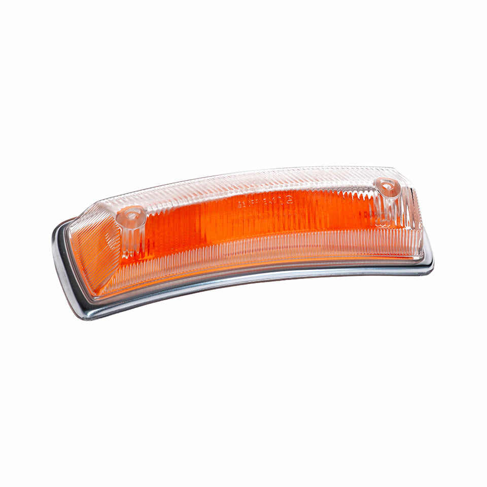 Turnsignal lens right - clear/orange with E-marking