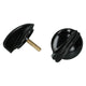 Knob wiper-/ lightswitch bakelite, black (pair)
