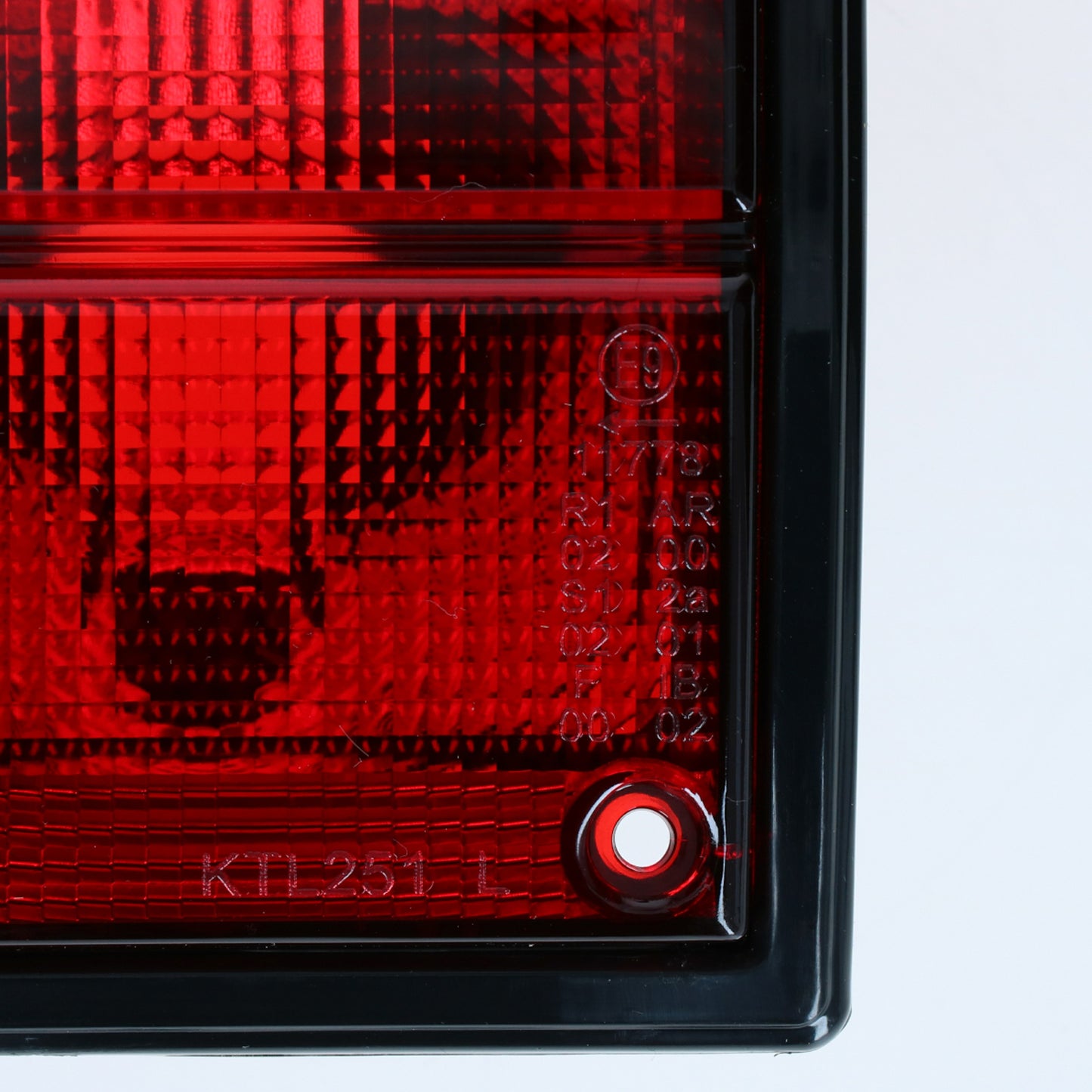 Tail light, left, red/white