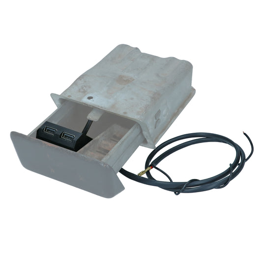 USB charger for ashtray, 12 Volt (metal ashtray) Bus 08/67-07/79