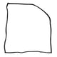 Door seal, right, German Quality