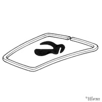 Front hood seal, each