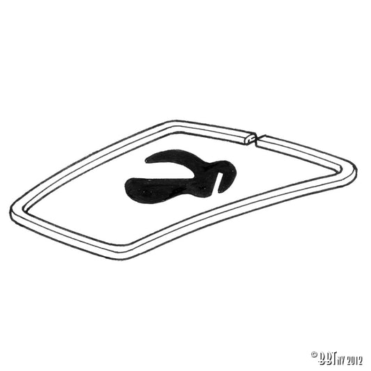 Front hood seal, each Karmann Ghia 08/55-07/74