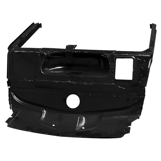 Sparewheel compartment with rear panel