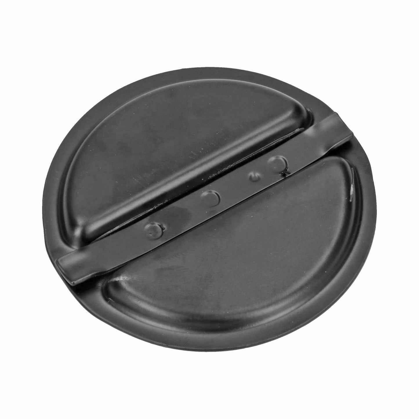 Reservoir cap in front floor pan