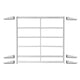 Support frame under ribbed floor
