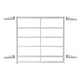 Support frame under ribbed floor
