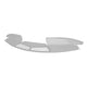 Roof gutter front with air inlet
