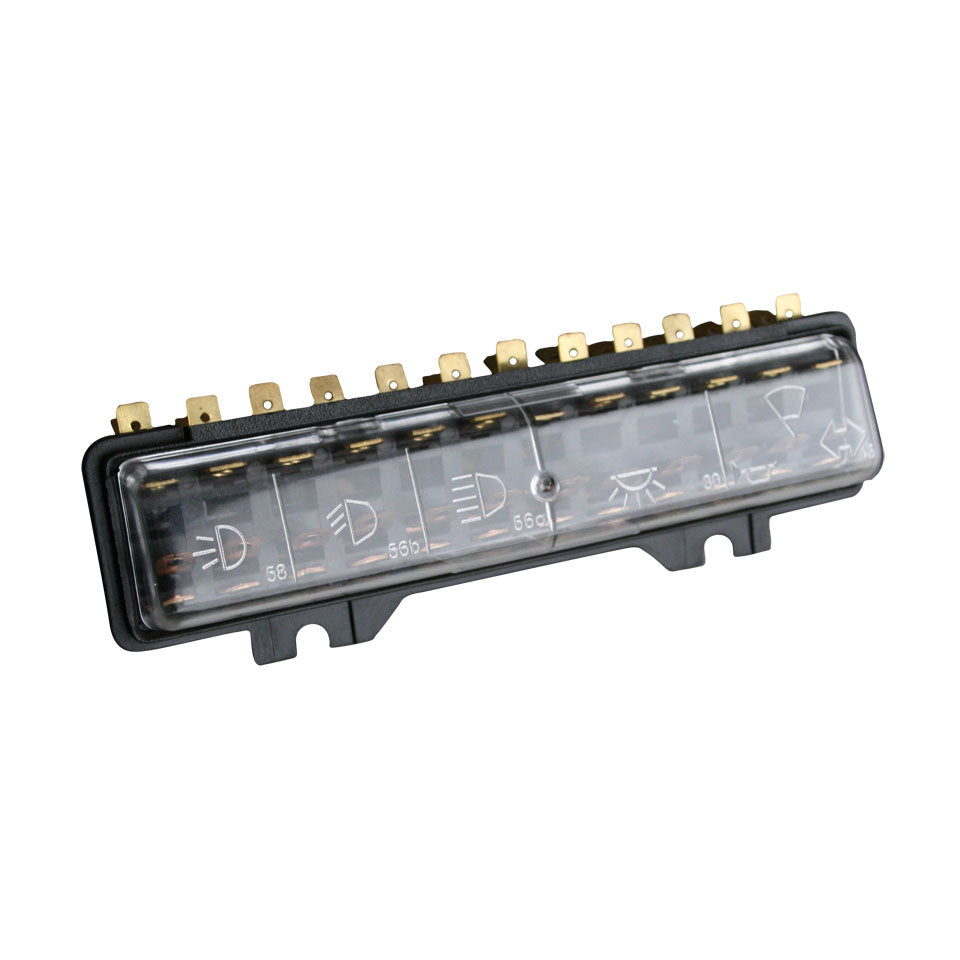 Fuse box, 12 fuses