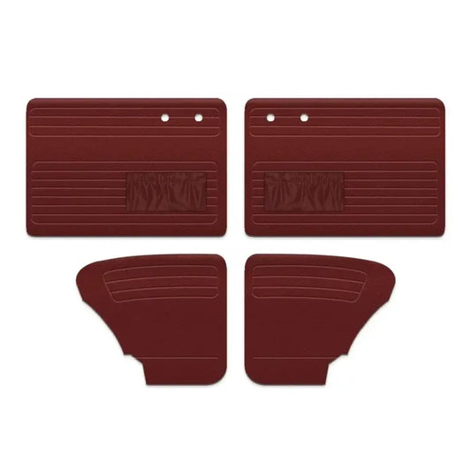 Door Card Set with Pockets in Single Colour Vinyl > Beetle 1965-1966