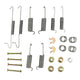 Brake shoes mounting kit, rear