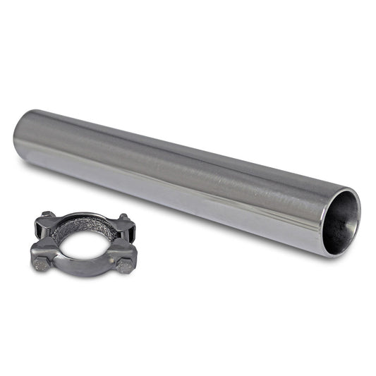 Exhaust pipe with bracket 'Original style' - Stainless Steel