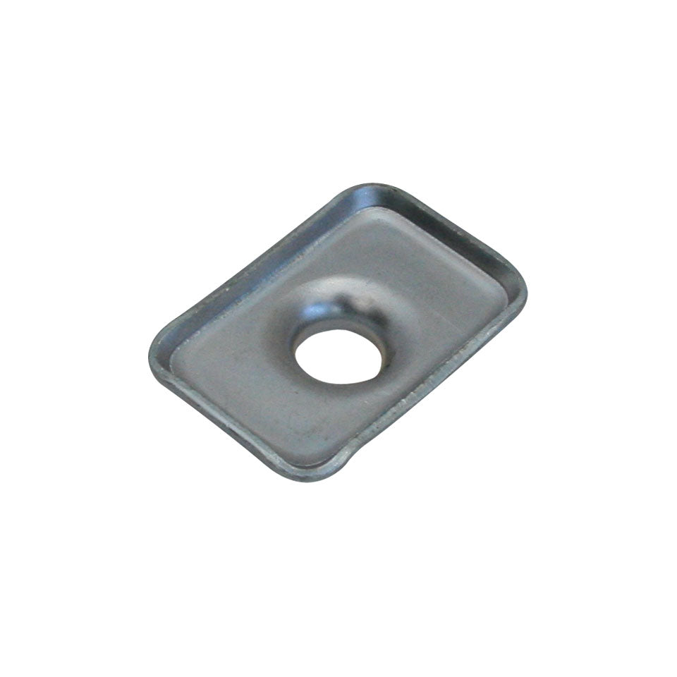 Fixing plate on front axle rubber/body