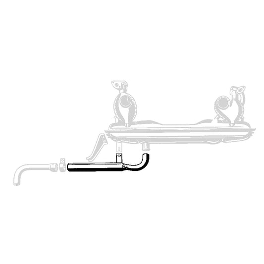 Exhaust pipe, for 3-piece exhaust pipe Bus 01/63-07/71 Bus 08/73-07/76