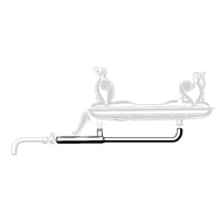 Exhaust pipe, for 3-piece exhaust pipe