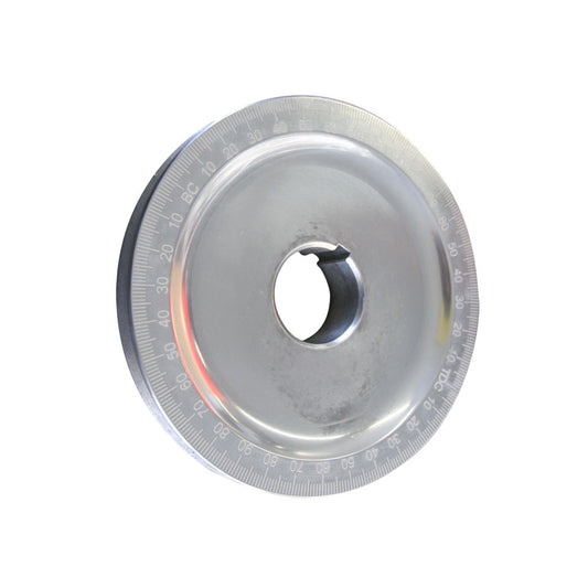 Pulley with degree, black, without holes