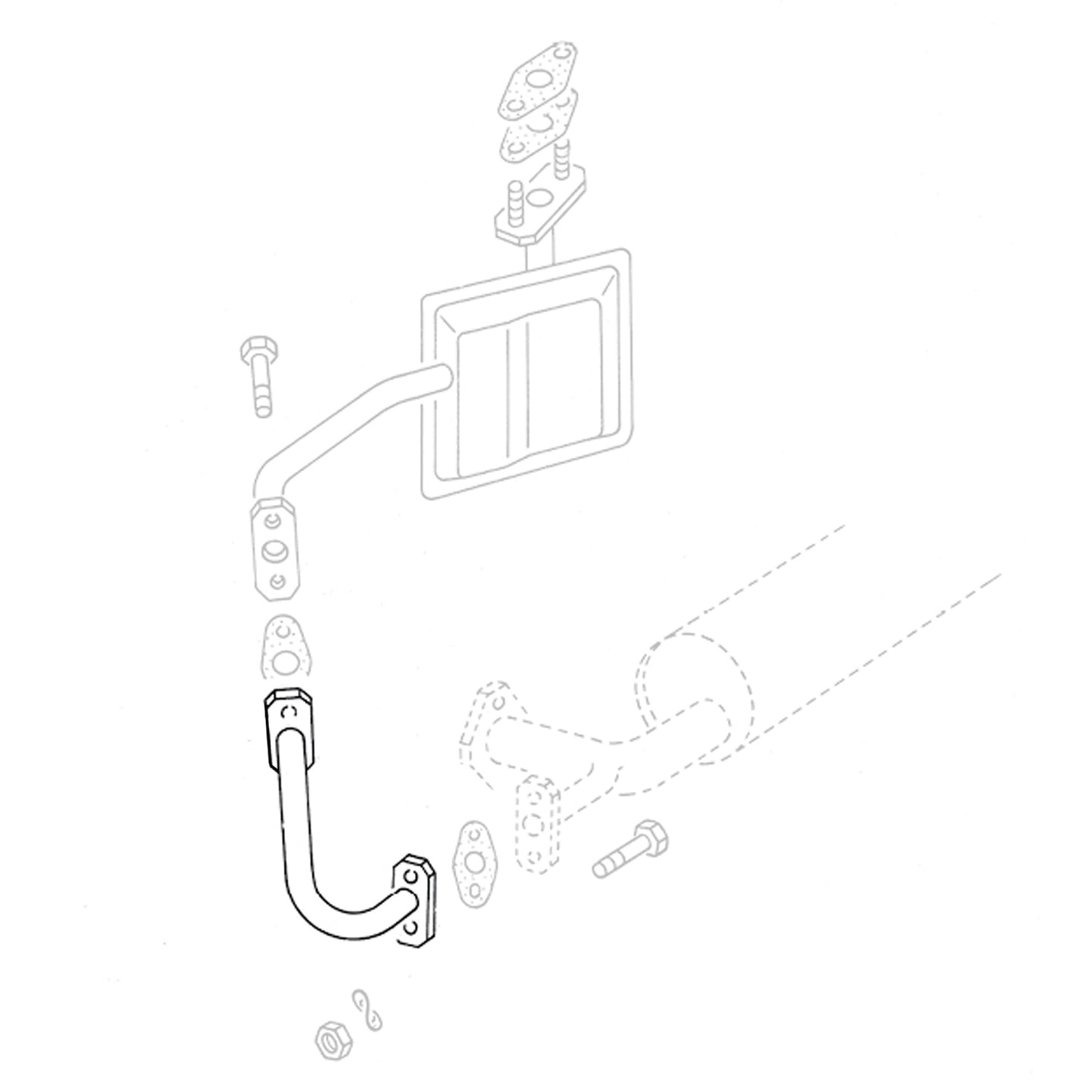 Tube, EGR Filter-exhaust