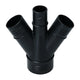Connector heaterhose front, 3-way