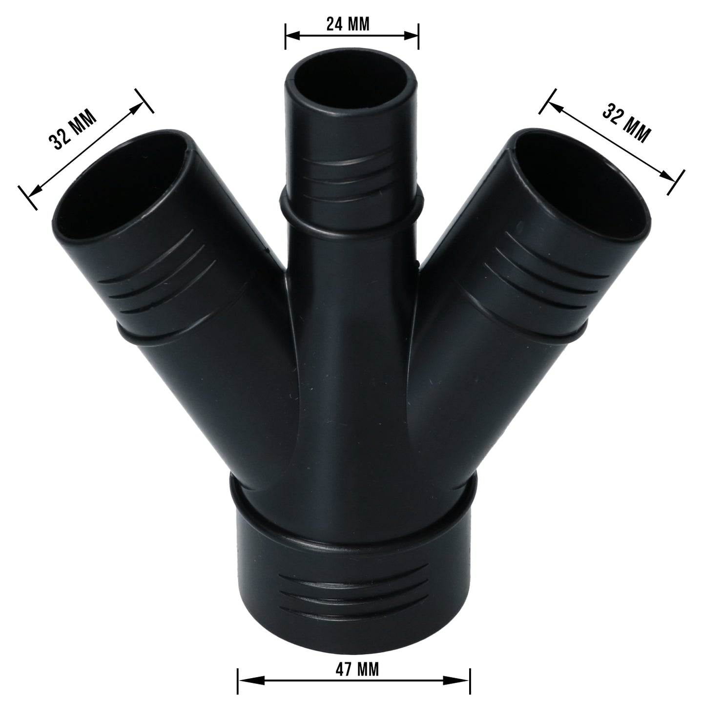 Connector heaterhose front, 3-way